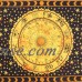 Black and Yellow Horoscope Tapestry Astrology Wall Tapestry Hippie Indian Wall Hanging Outdoor Beach Picnic throw Blanket by Oussum   